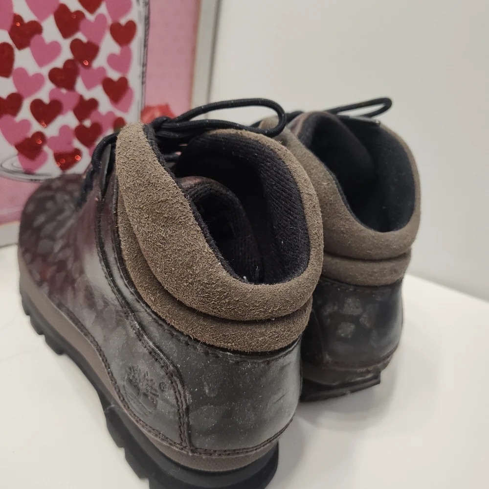 🖤 Vintage Y2K Timberland Euro Hiker Multicolor Lace Up Ankle Boots, Black, 7 - Picture 13 of 16